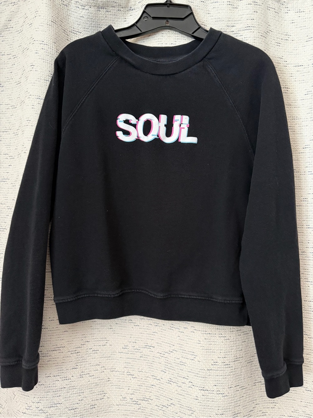Soul Cycle Black 'SOUL' Graphic Crewneck Sweatshirt